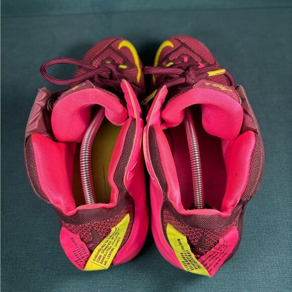 Size 12 - Men’s Nike LeBron XII Double Helix Merlot Volt Pink - Picture 6 of 8